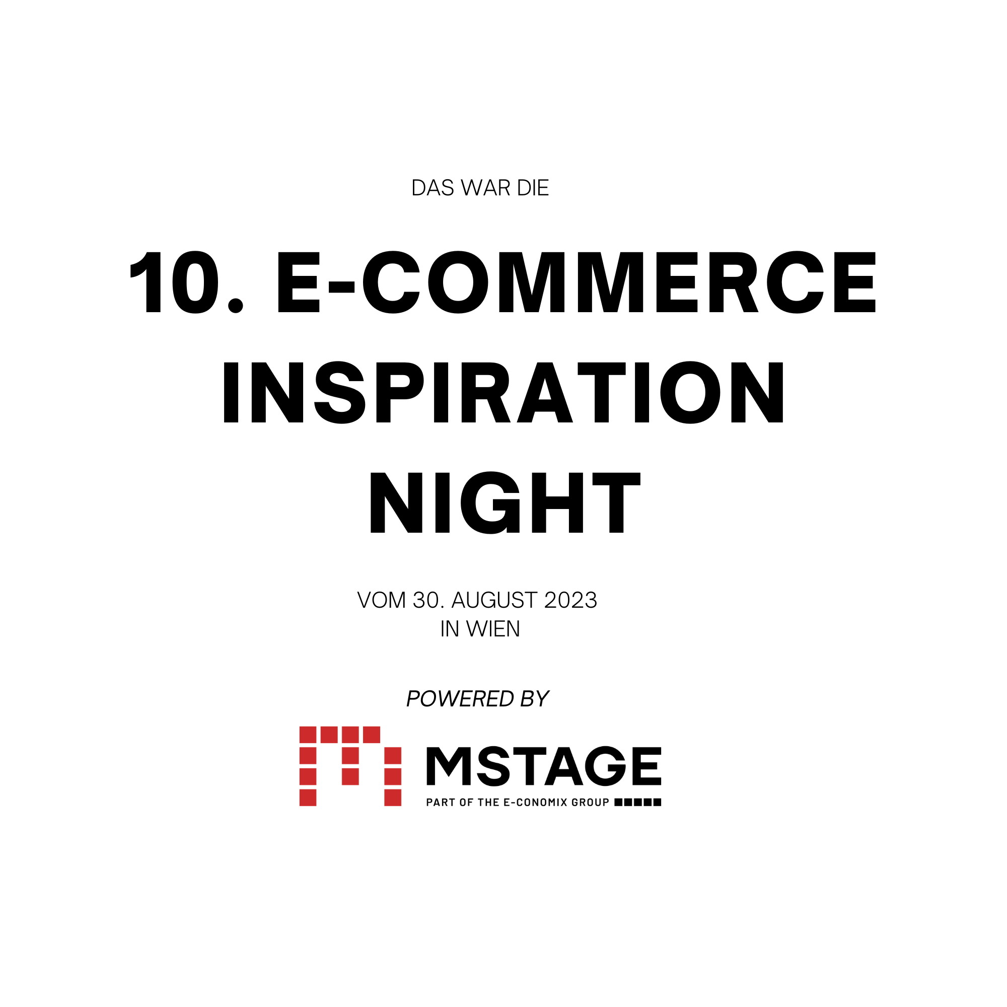 RECAP E-commerce inspiration night 10 vom 30. August 2023 in Wien