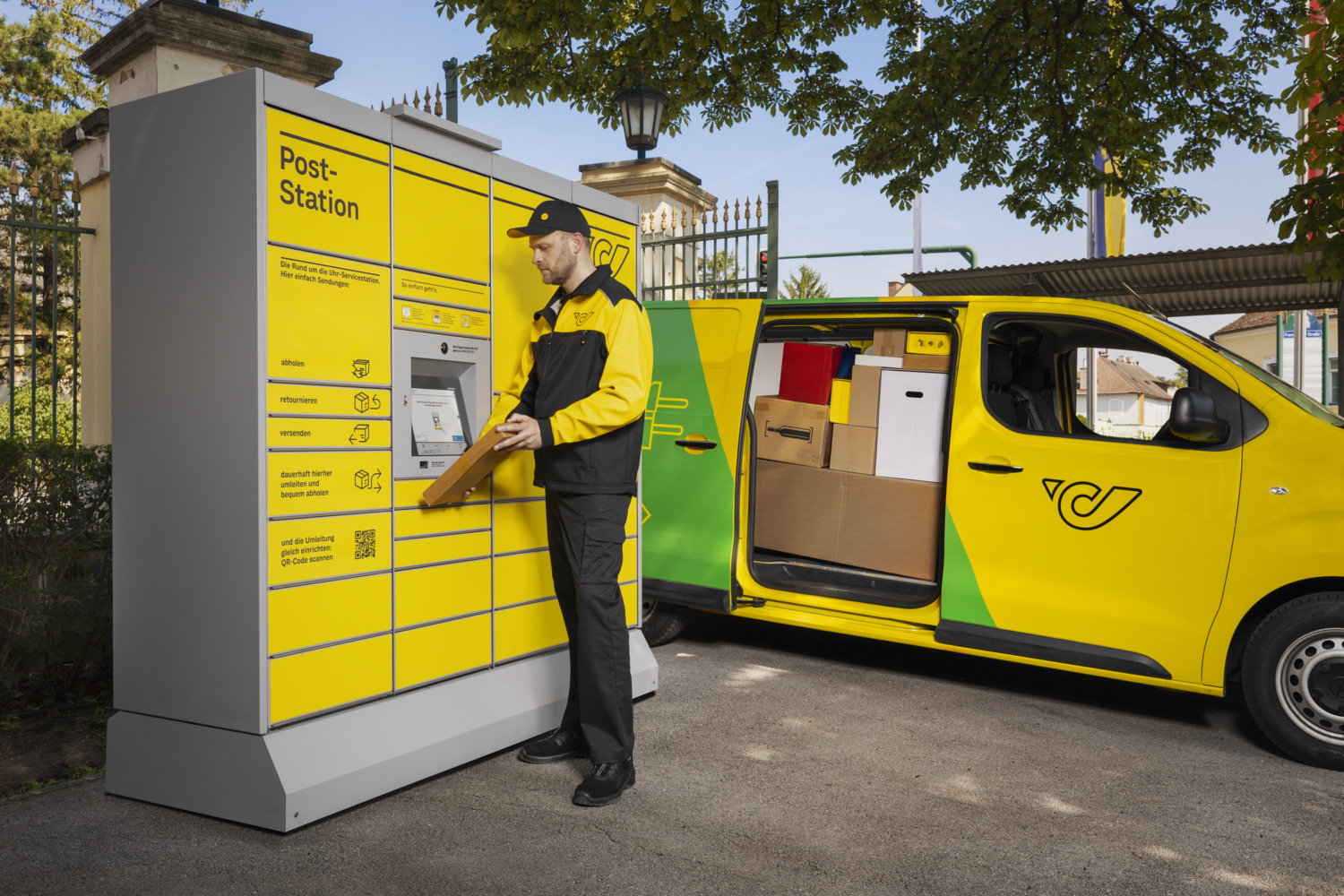 Zustellung in Poststation